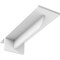 Ekena Millwork Heaton Hidden Support Steel Bracket w/ 6" Support Depth, White Primer 3"W x 10"D x 2"H BKTM03X10X02HEPWH - alternate 1